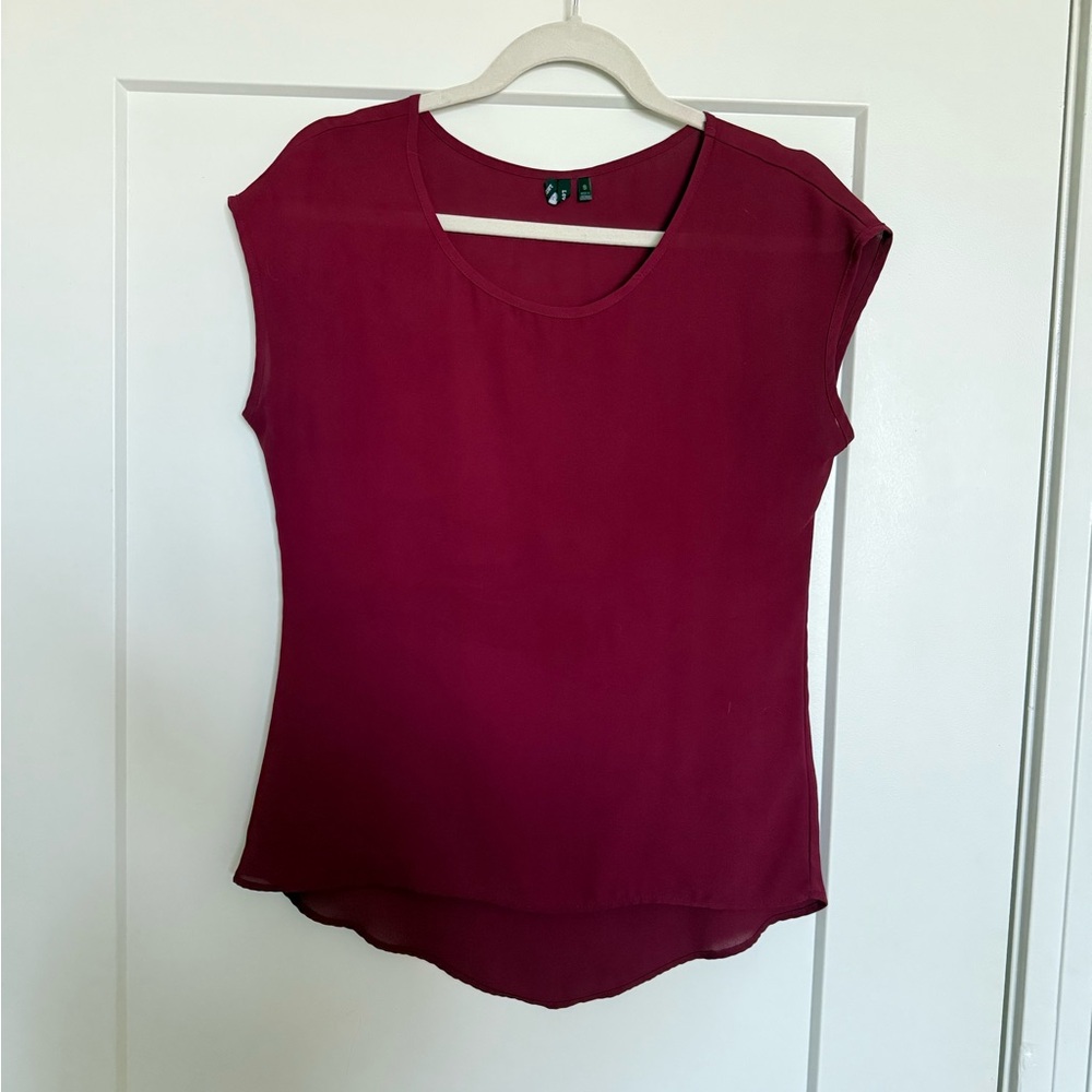 Burgundy Blouse